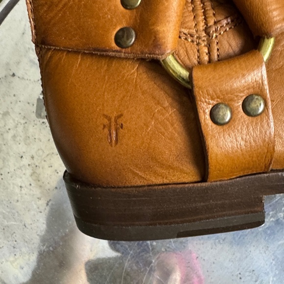 Frye Cognac Leather Ankle Booties - Picture 4 of 6